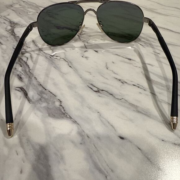 Rock Night 8503 Sunglasses Frame Mens Polished Silver Full Rim Aviator 58-11-135 - Picture 4 of 6